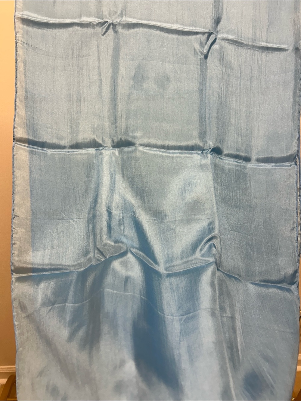Light Blue Sheer silk Scarf image 5